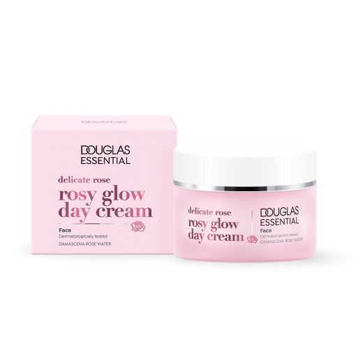 DOUGLAS COLLECTION DOUGLAS ESSENTIAL Delicate Rose Rosy Glow Day Cream Rausvo spindesio suteikiantis dieninis veido kremas