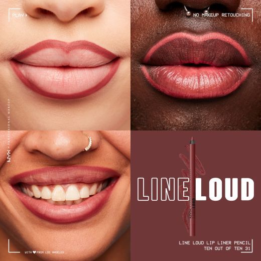 Line Loud Vegan Longwear Lip Liner Ten Out Of Ten