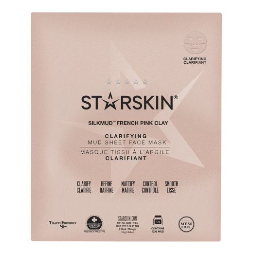 Silkmud™ Pink French Clay Purifying Mud Sheet Mask 