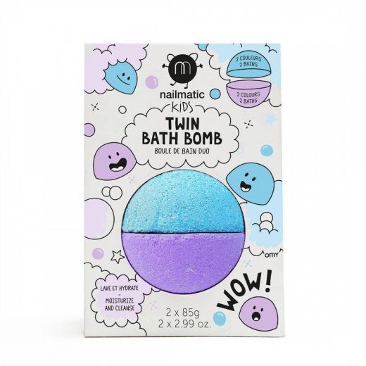 TWIN Bath Bomb Blue & Purple 2x85g