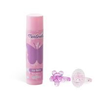 MARTINELIA SHIMMER WINGS LIP BALM & RING SET