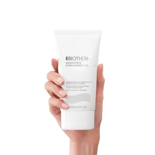 BIOTHERM Aquasource Hydra Barrier Cleanser Cream Putojantis kreminis veido prausiklis