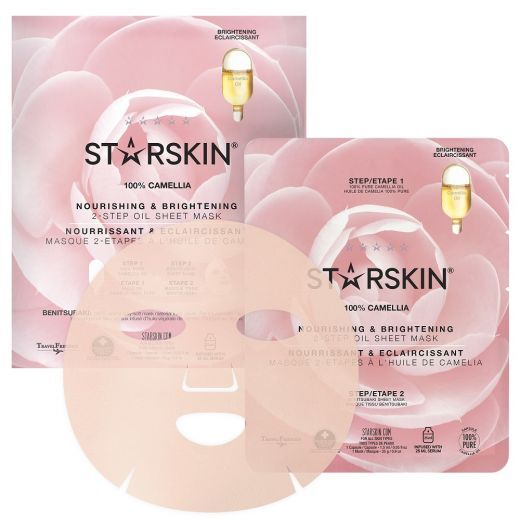 100% Camellia Nourishing & Brightening 2-Step Oil Sheet Mask