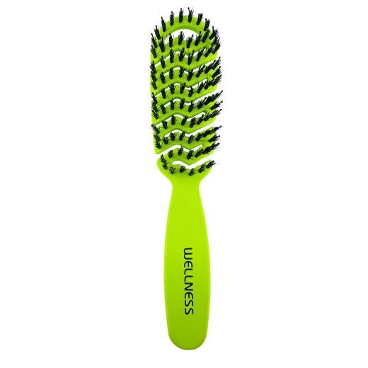 hair brush small green