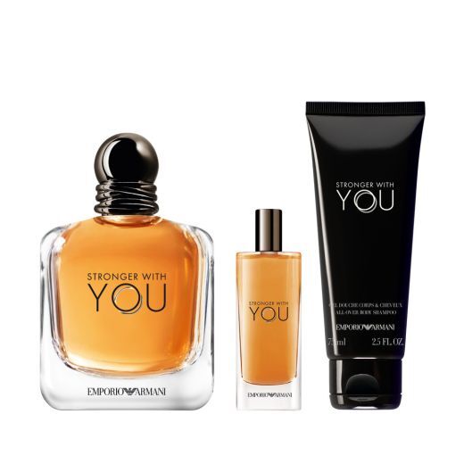 Emporio Armani Stronger With You Gift Set For Men With Eau De Toilette  (V100+V15+Sg75) H24