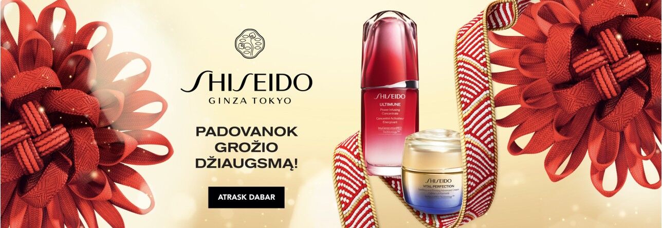 SHISEIDO PADOVANOK GROŽIO DŽIAUGSMĄ!