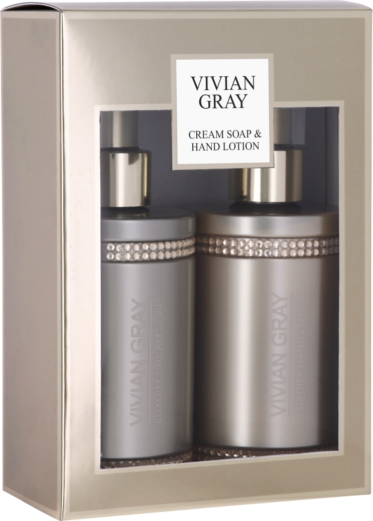 VIVIAN GRAY Brown Crystals Cream Soap & Hand Lotion Set | Parfumerija