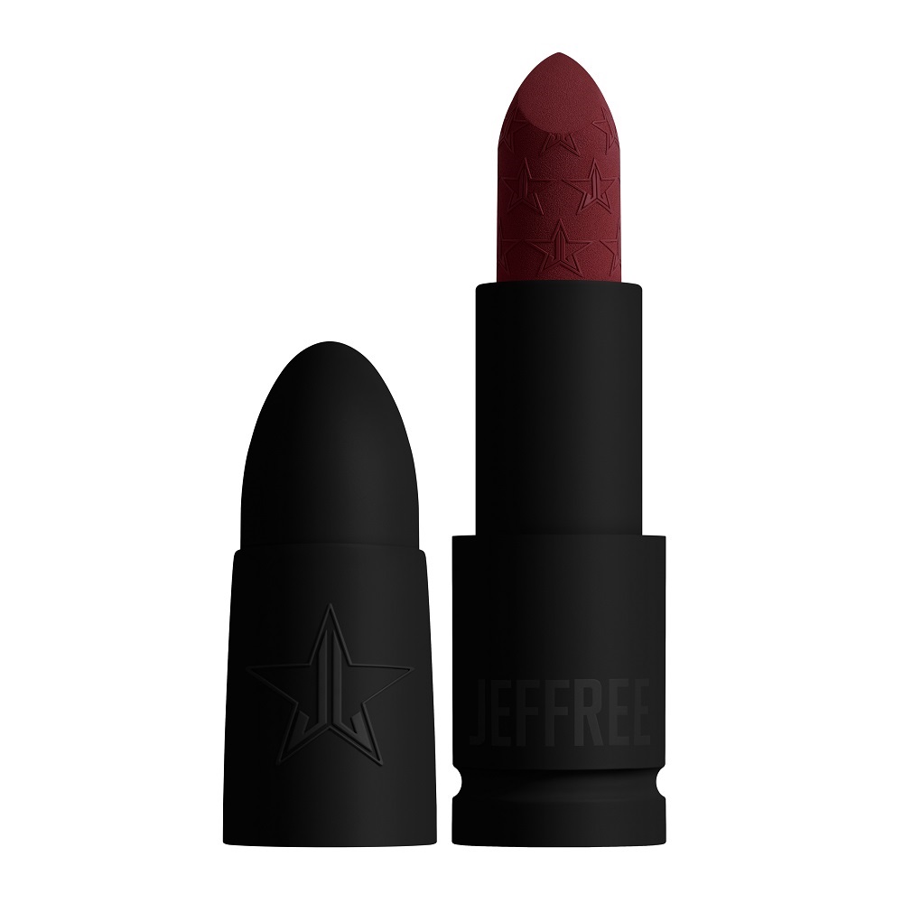 jeffree star dark red lipstick