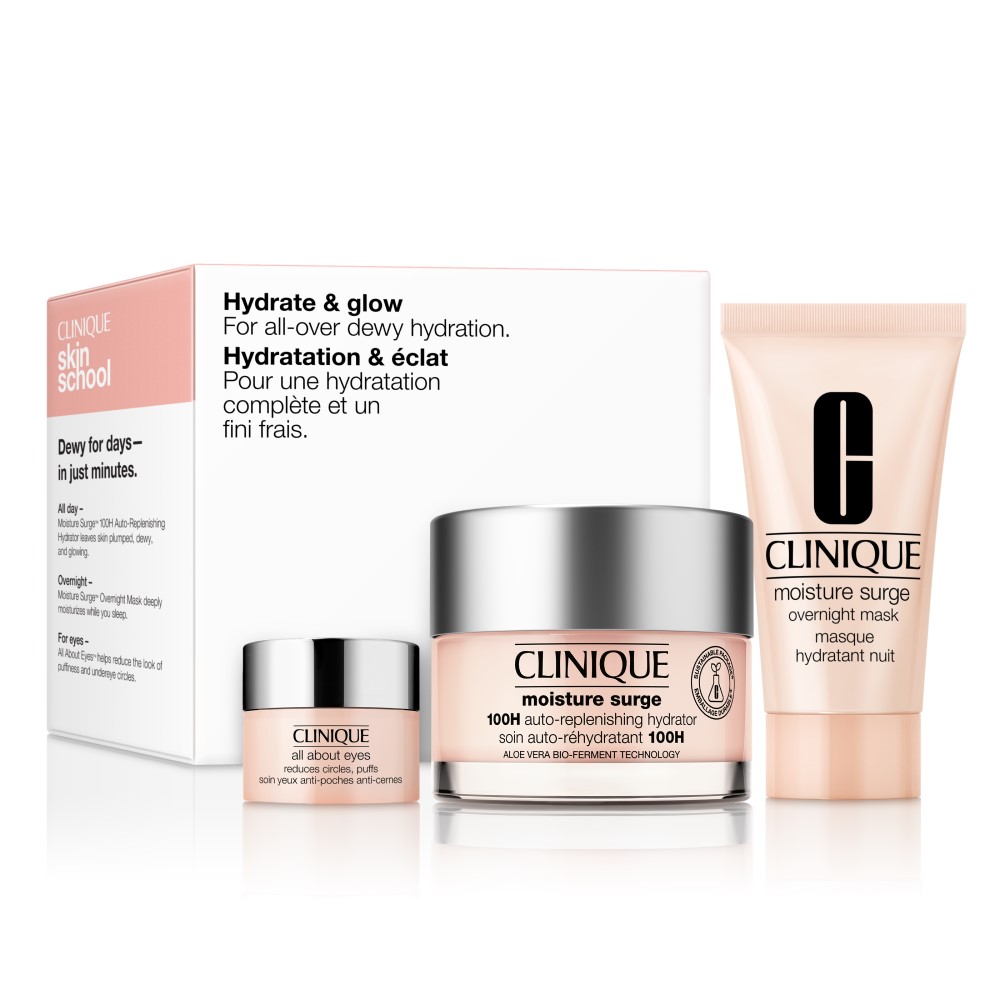 CLINIQUE Hydrate Glow Moisture Surge 100h Set Parfumerija Douglas Lietuva